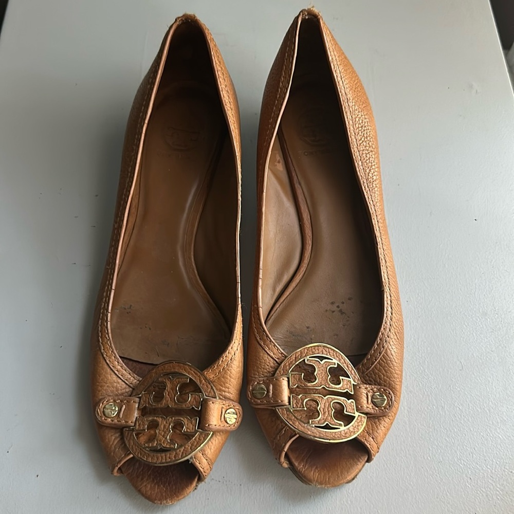 Tory Burch - Small Wedge Open Toe Shoes